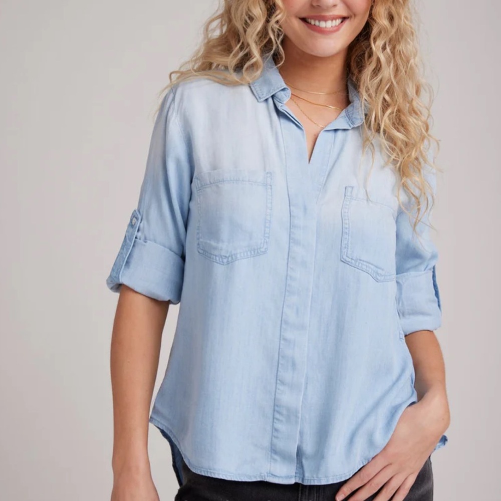 NWT Bella Dahl Split Back Button Down Top- Sunble… - image 1